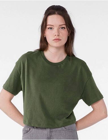 B-6482-Womens Jersey Crop Tee